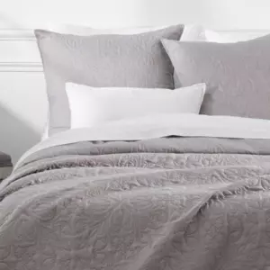 Colcha  y fundas de almohadas cuadradas (220 x 240 cm) Arabesco Topo