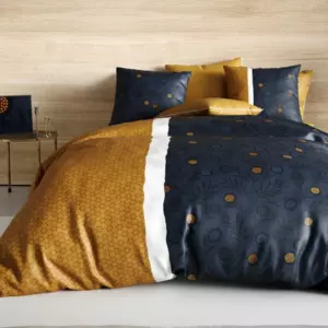 Funda Nrdica y dos fundas para almohada en algodn (260 cm) Bel'or Amarillo