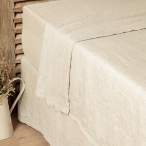 Lenzuolo superiore lino lavato (240 cm) Louise Beige