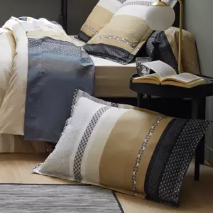 Taie d'oreiller rectangulaire percale de coton Marlow Beige