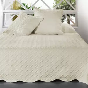 Couvre-lit et taies d'oreiller (230 x 250 cm) Californie Beige