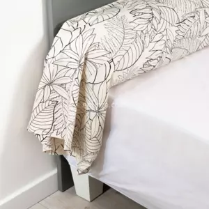 Funda de travesao algodn lavado (L200 cm)   Natura Beige