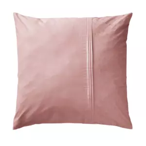 Taie d'oreiller dentelle carre coton (L63 cm) Jeanne Rose poudr