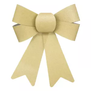 Lot de 2 noeuds paillettes petit modle Or