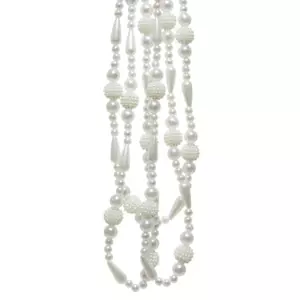 Guirlande perle Bianca Blanc laine