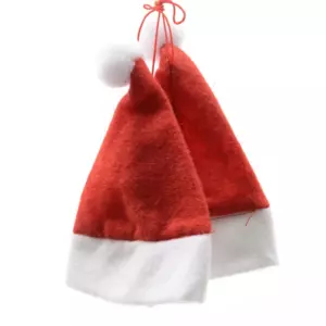 Lote de 2 gorros para colgar mini gorros Rojo