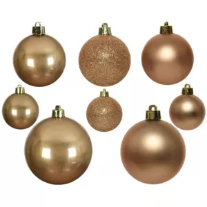 Lot de 26 boules de Nol  Lara Camel