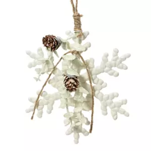 Copo de Navidad para colgar Crystal Blanco
