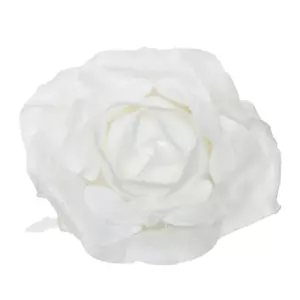 Fleur de Nol  avec crochet Rosine Blanc