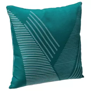 Coussin (40 cm) Jacquard Bleu canard