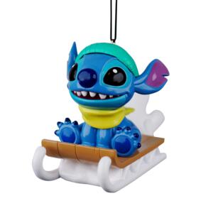 Suspension de fête Disney Stitch Luge Bleu - Boule et déco de