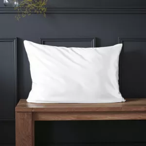 Taie d'oreiller rectangulaire soie de mûrier (50 x 70 cm) Mizuki Blanche - Linge de lit - Eminza