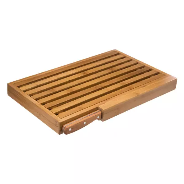 Planche à pain avec couteau (44 x 27 cm) Bambou Naturel