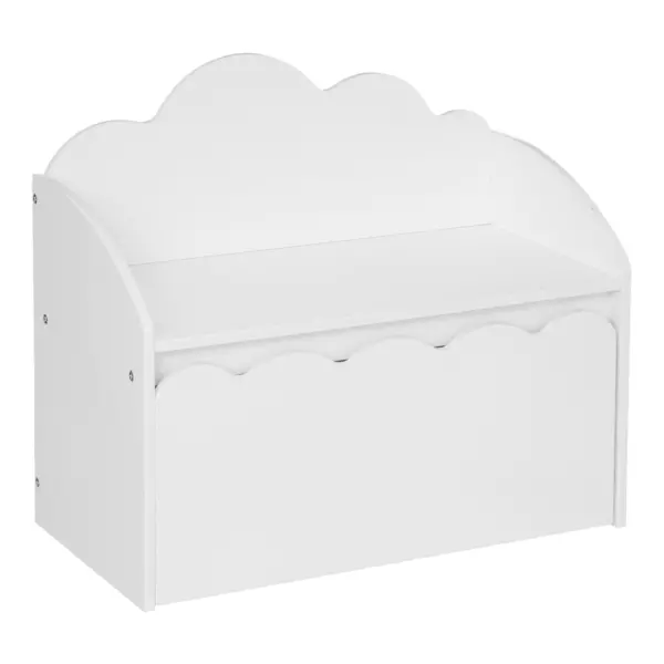 Panchina e scatola dei giocattoli Nuage Bianco