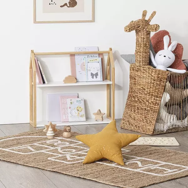 Etagère murale enfant bois (H50,8 cm) Maison Blanche