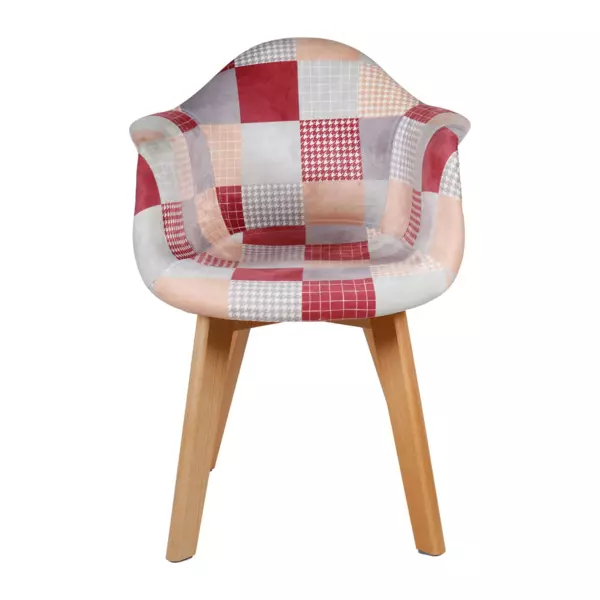 Juego de 2 sillones niño patchwork Lila Rosa