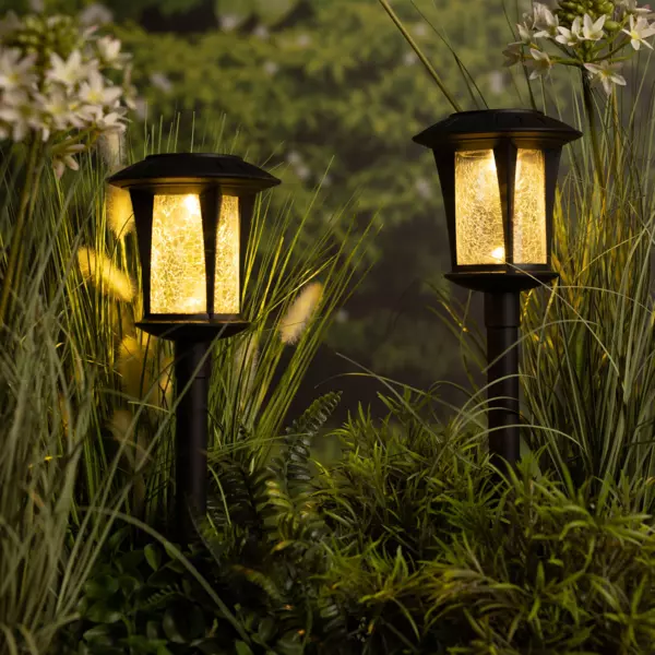 Set van 2 buitenlampen op zonne-energie Xena - Warmwit