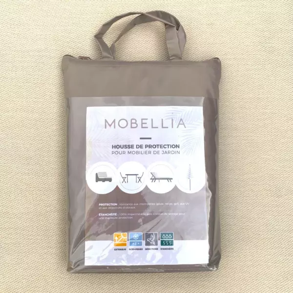 Funda de protección impermeable para conjunto de jardín 175 x 175 cm - Topo.
