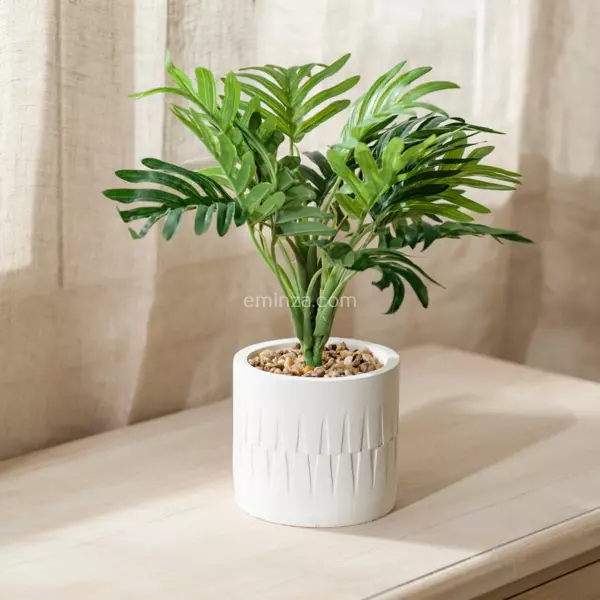 Kunstig plante (H28 cm) Sukkulent i potte