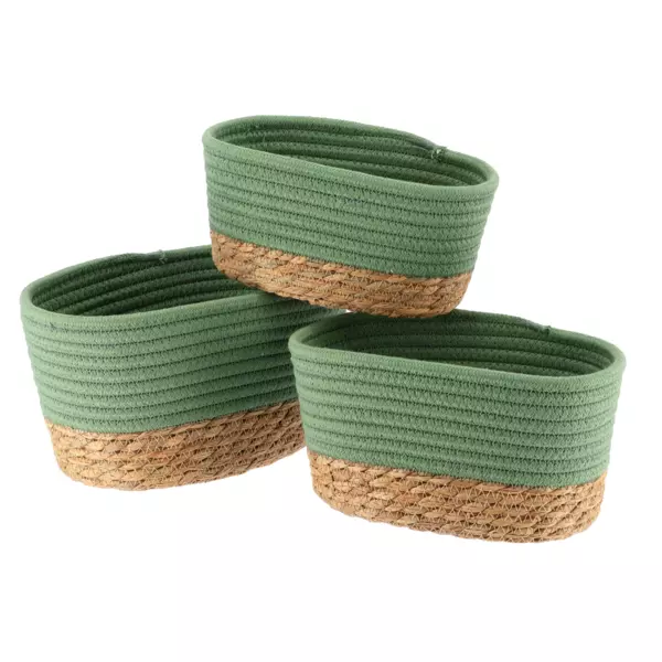 Juego de 3 cestas Timeless Verde