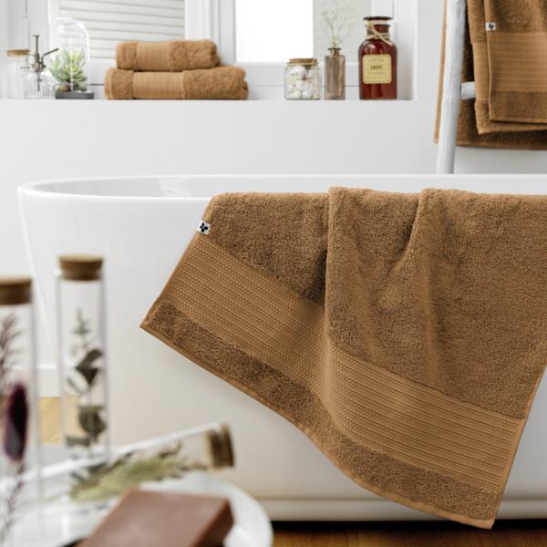 Handtuch Bio-Baumwolle (70 x 130 cm) Garance Camel