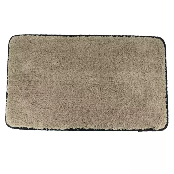 Alfombra para baño antiderrapante (75 cm) Black Line Gris cadena / negro