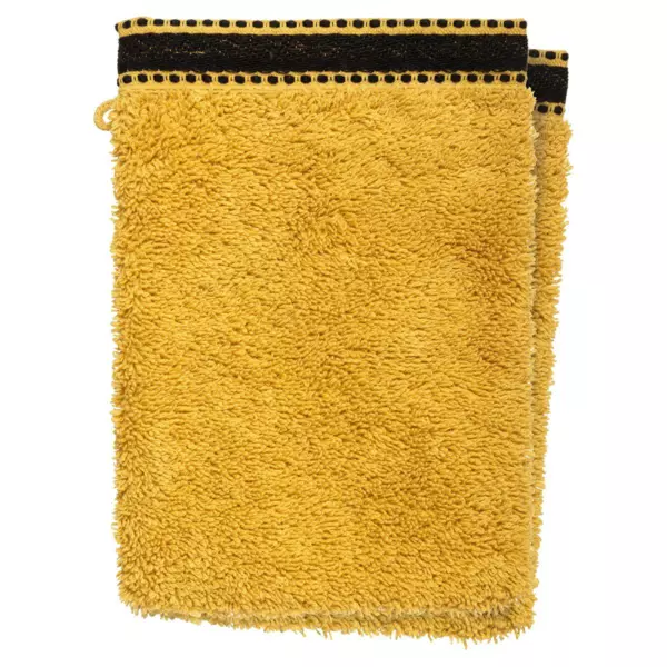 Lot de 2 gants de toilette Joia Jaune ocre