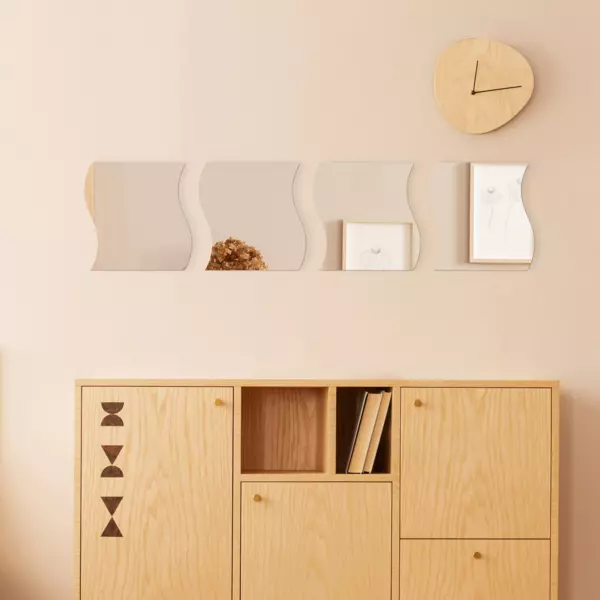 4er Set Spiegel Vagues Petit modle