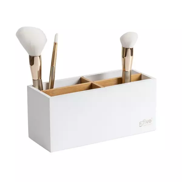 Organisateur de maquillage 4 compartiments Natureo Blanc