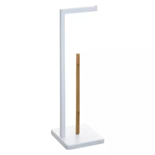 Dérouleur et Réserve papier toilette Natureo Blanc