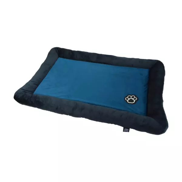 Matelas pour chat et chien Patchy L70 cm Bleu/Charbon