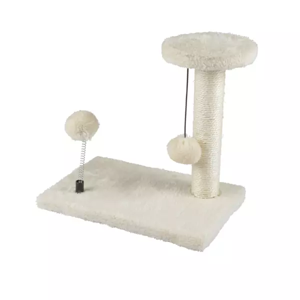 Kratzbaum Kitten mit Spielzeug Beige
