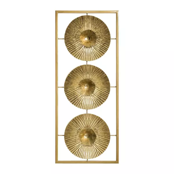 Vgdekoration i metal (H61 cm) Seashell Guld