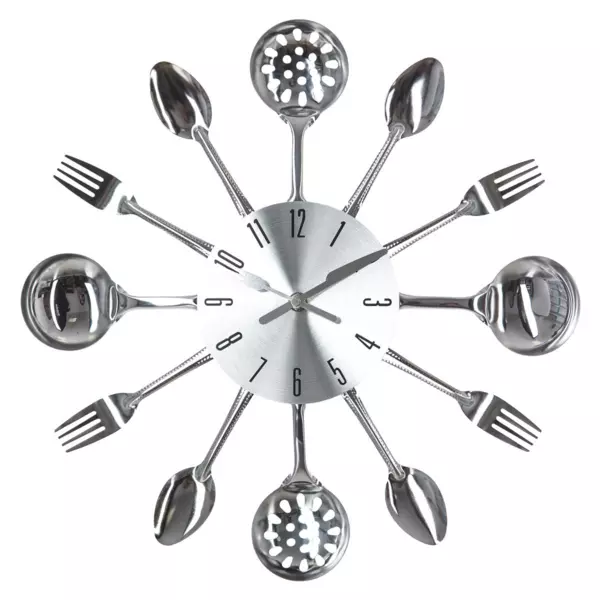 Klok Ustensiles Zilver