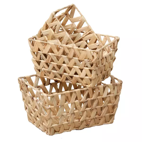 Set van 3 manden groot model Kale Beige