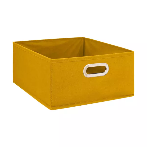 Cesta de almacenaje ( 31 x 15 cm) Helena Amarillo Mostaza