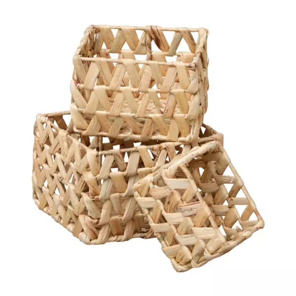Lot de 3 paniers petit modèle Kale Naturel