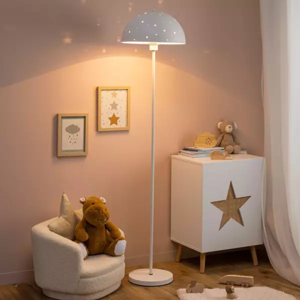 Staande lamp Champignon Wit
