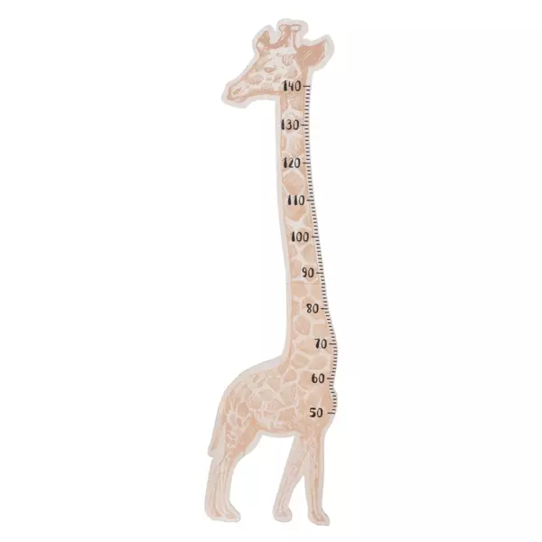 Toise murale enfant bois (H140 cm) Girafe Marron