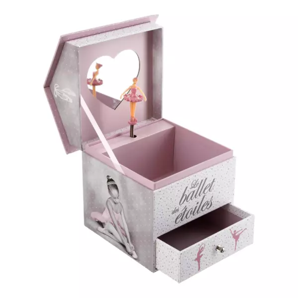 Musikboks til børn (H16 cm) Ballerina Pink