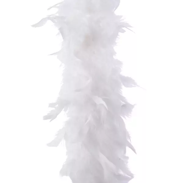 Guirnalda Boa de plumas Louna Blanco