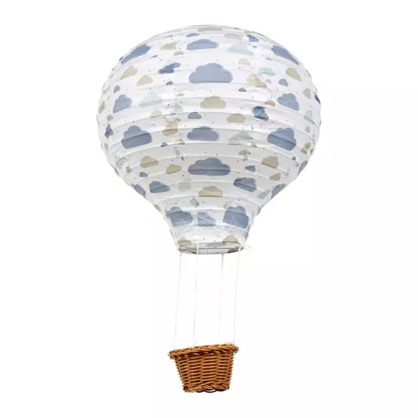 Suspension Montgolfière papier (D 30 cm) Brume Multicolore