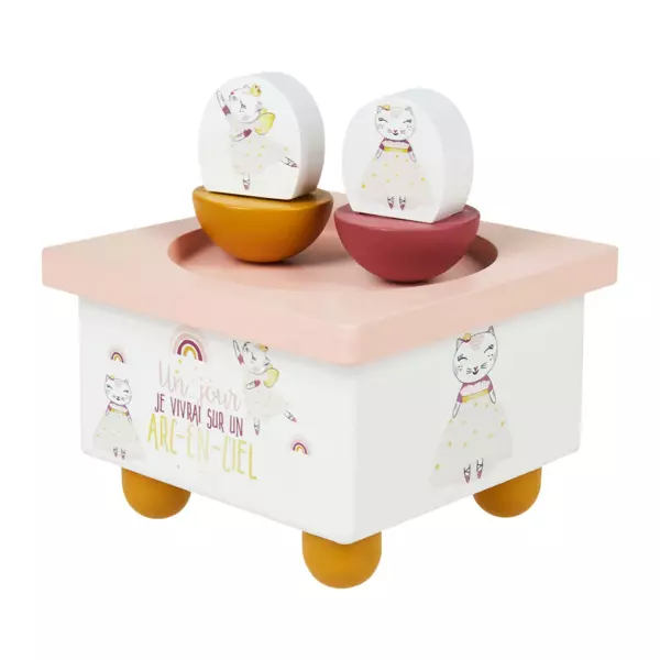 Caja musical Culbuto Lila Rosa