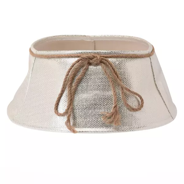 Cache pied de sapin (D60 cm) Noeud Argent