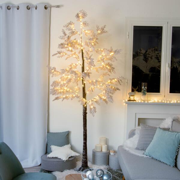 NEWNEN Arbre Lumineux LED, Decoration Murale interieur Lumières de Vigne D' arbre 144 LEDs Décoration de Noël Chambre Maison (Blanc Chaud, Branchez) :  : Luminaires et Éclairage