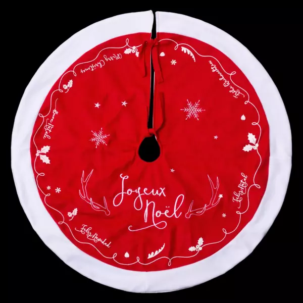 Tapis de sapin rond (D90 cm) Féérie de Noël
