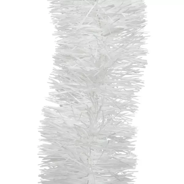 Guirlande de Nol (D10 cm) Luxe Alpine Blanc