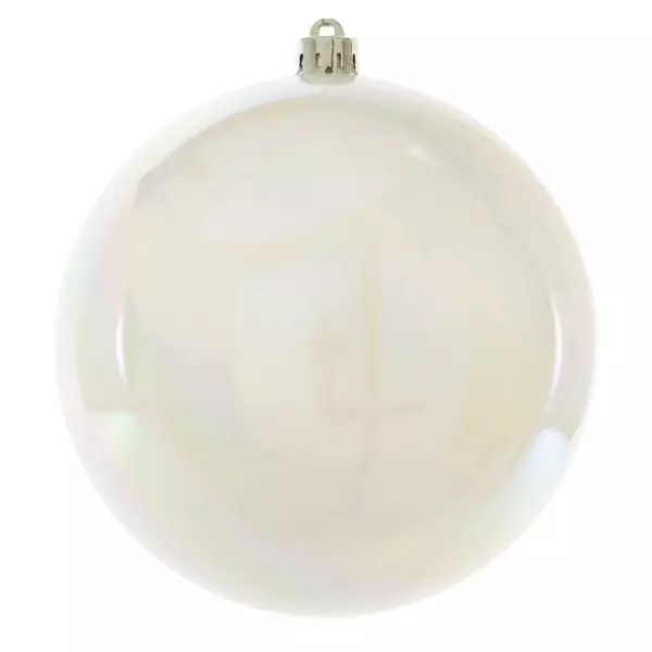 Bola de Navidad (D140 mm) Alpine Blanco irisado