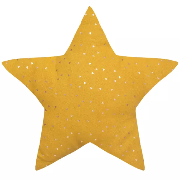 Cojín Estrella Berlingot Amarillo ocre