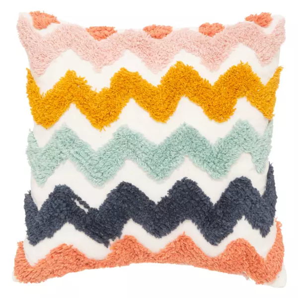 Cuscino con ricamo multicolore 50x30 cm Buren | Maisons du Monde